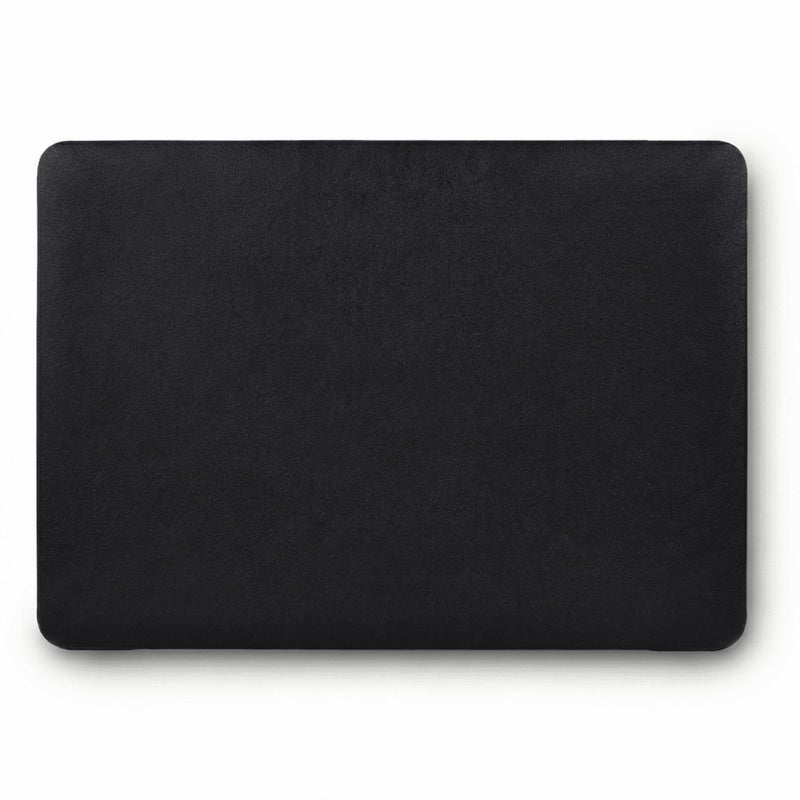 KECC Compatible with MacBook Pro 16 inch Case 2020 2019 Release A2141 with Touch Bar Protective Italian Leather Hard Shell Case, Black Leather - Image 1